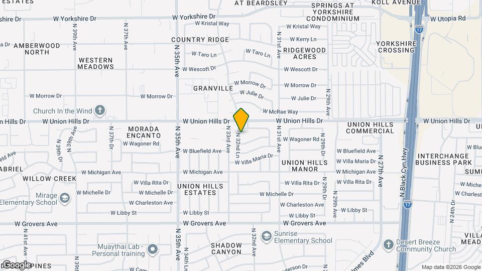 18423 N 32nd Ln Mapa y Detalles de la Ubicación