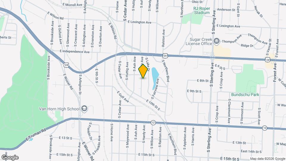 811 S Hardy Ave Map and Location Details