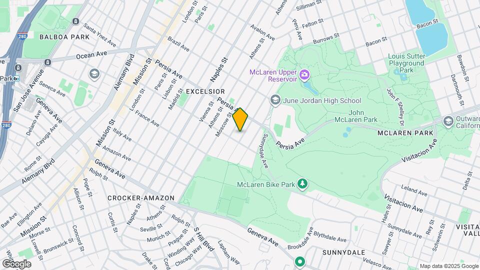 280 Prague St Map and Location Details