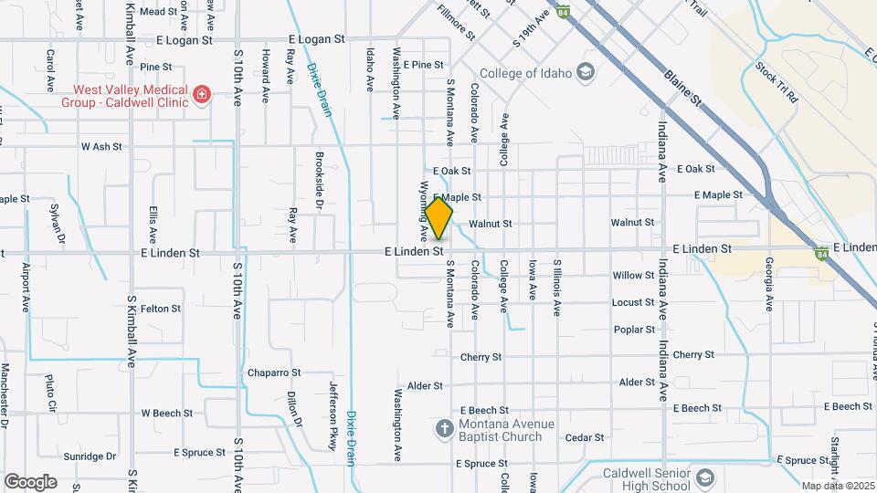 1209 E Linden St Map and Location Details
