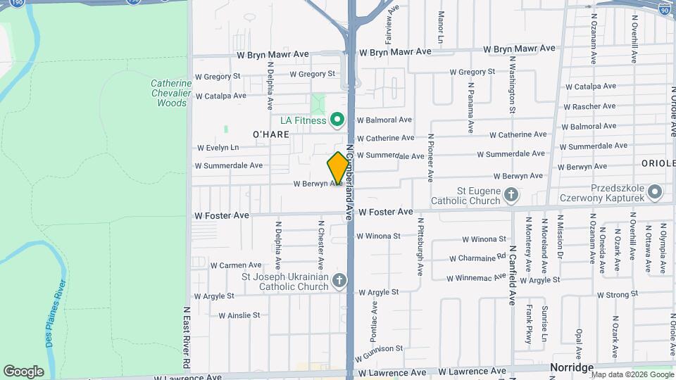 8417 W Berwyn Ave Map and Location Details