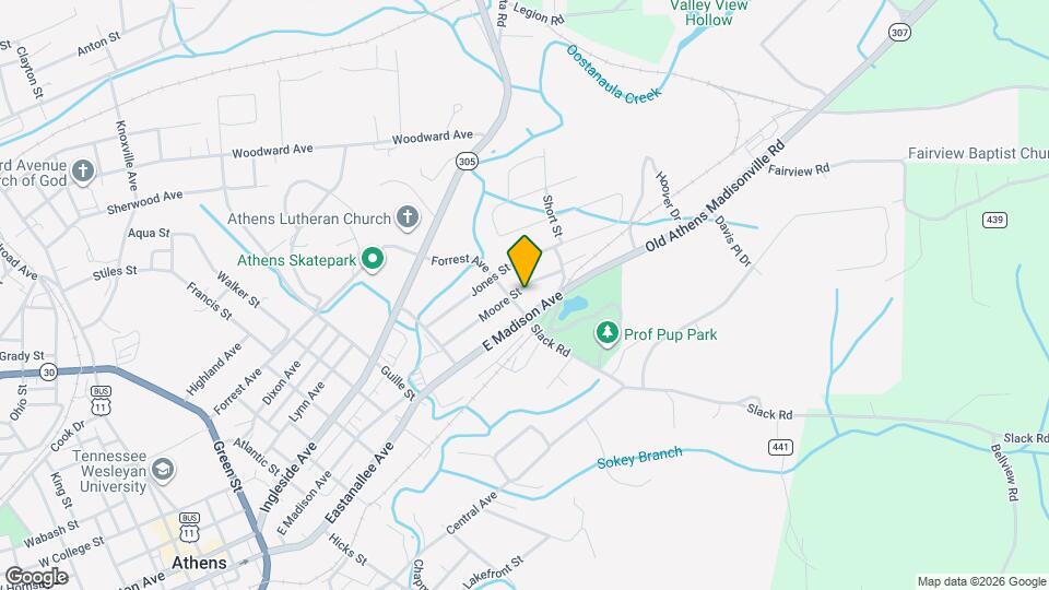 1005 Moore St Map and Location Details