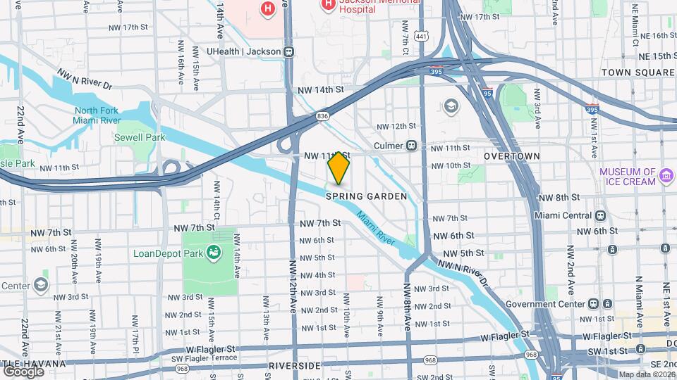 1044 NW North River Dr Map and Location Details