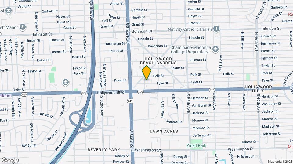 5841 Tyler St Map and Location Details