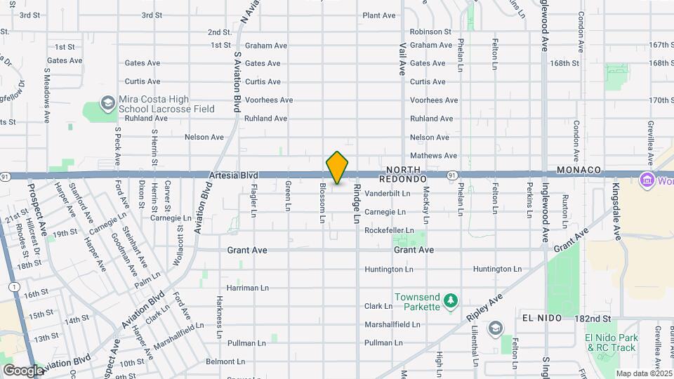 2109 Vanderbilt Ln Map and Location Details