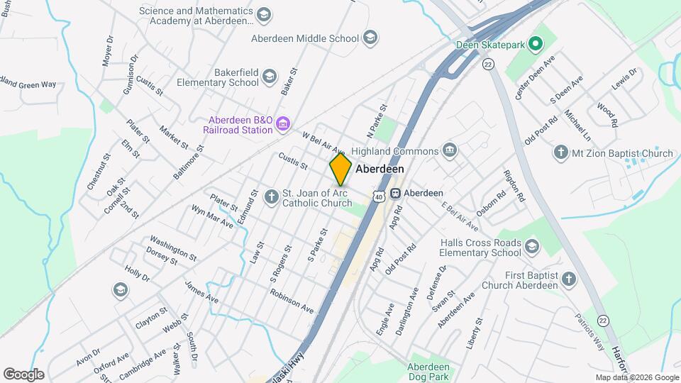 104 S Parke St Map and Location Details