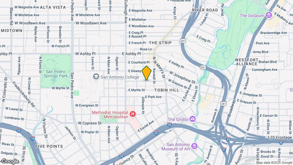 502 E Locust St Map and Location Details