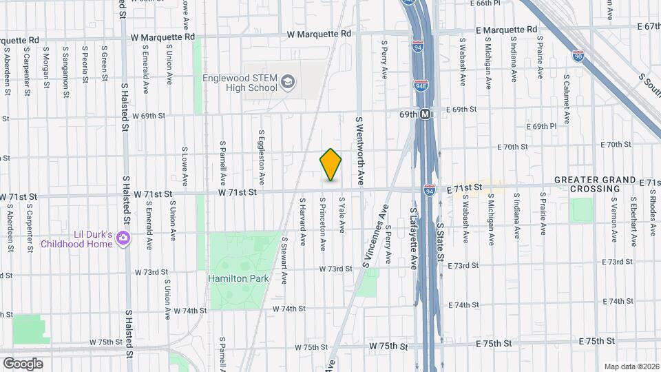 7047 S Princeton Ave, Unit 1 Map and Location Details