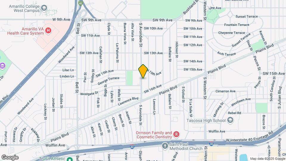 1513 S Avondale St Map and Location Details