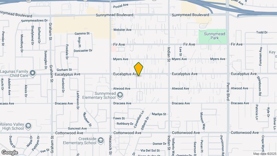 24247 Eucalyptus Ave Map and Location Details