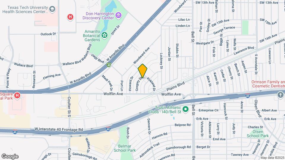 Kirkland & Gregory Drive Apartments Map and Location Details