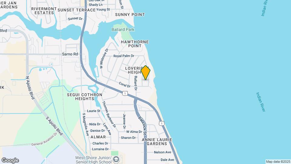 672 Indian River Dr Map and Location Details