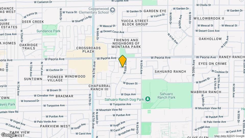 6509 W Cochise Dr Map and Location Details