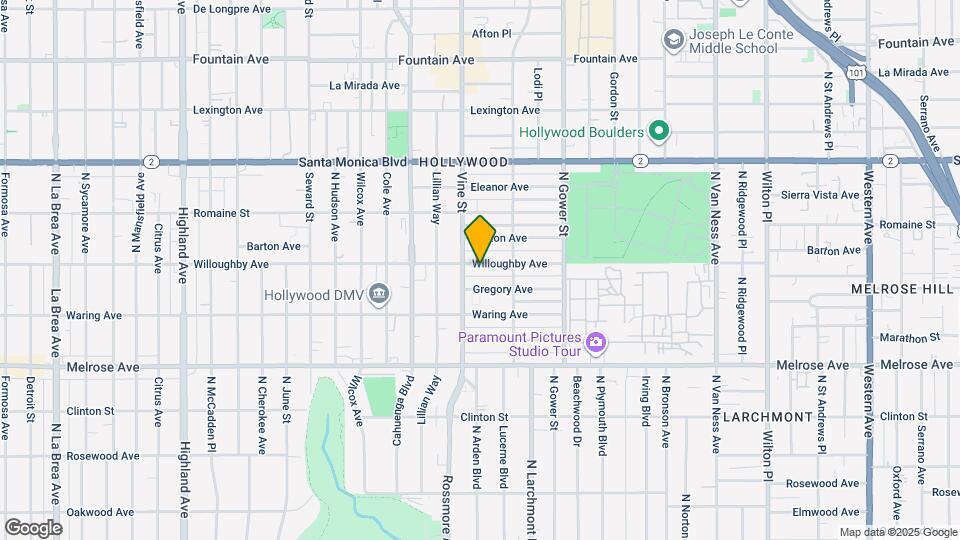 5942 Willoughby Ave Map and Location Details