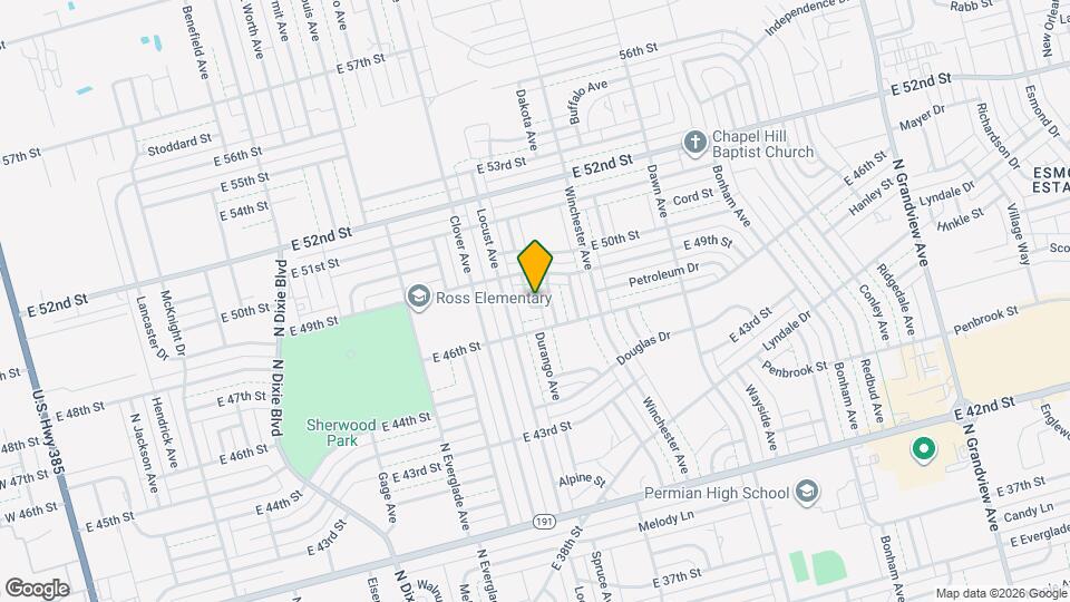 4716 Devonian Ave Map and Location Details