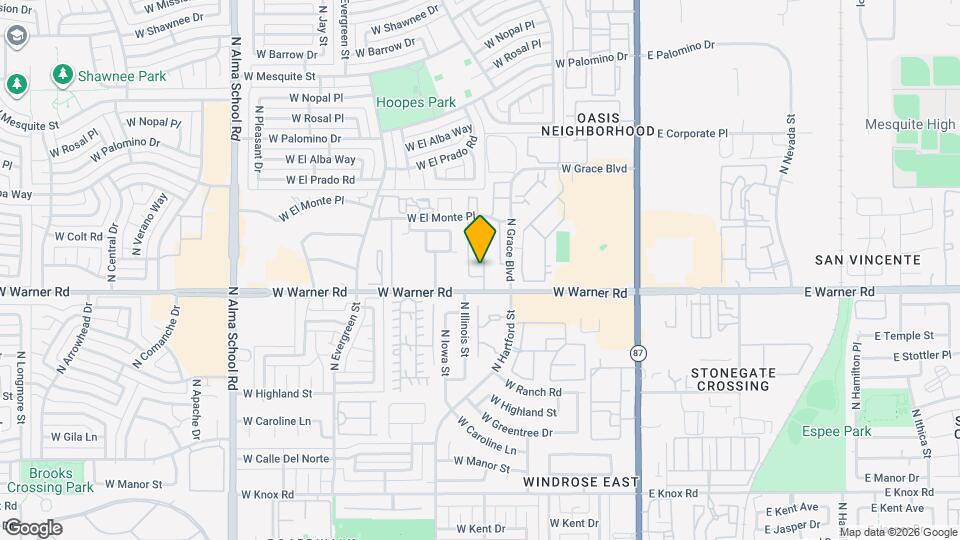2034 N Arbor Ln Mapa y Detalles de la Ubicación