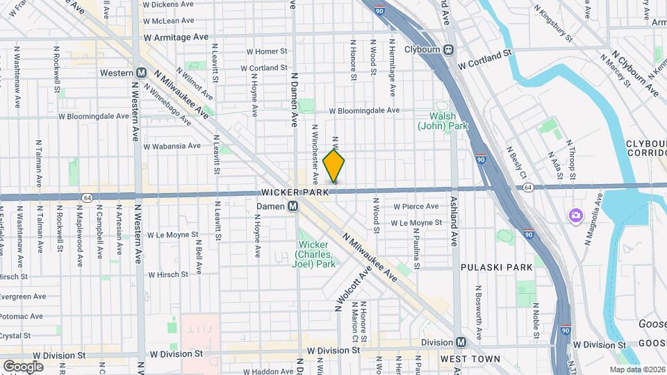 1900 W North Ave Map and Location Details