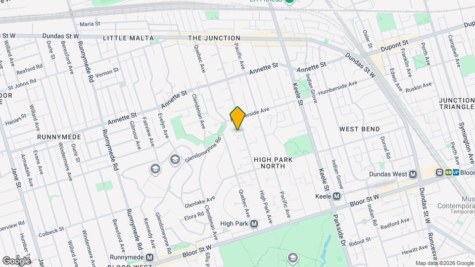 178 High Park Av Map and Location Details
