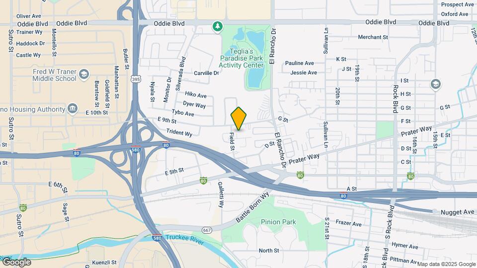 2560 E St Map and Location Details