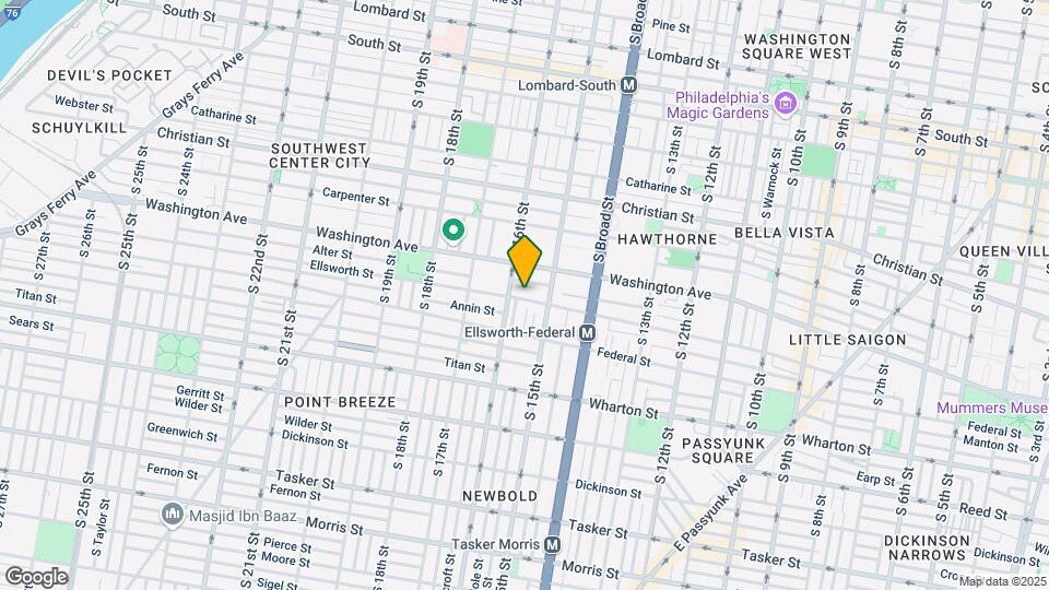 1523 Ellsworth St Map and Location Details