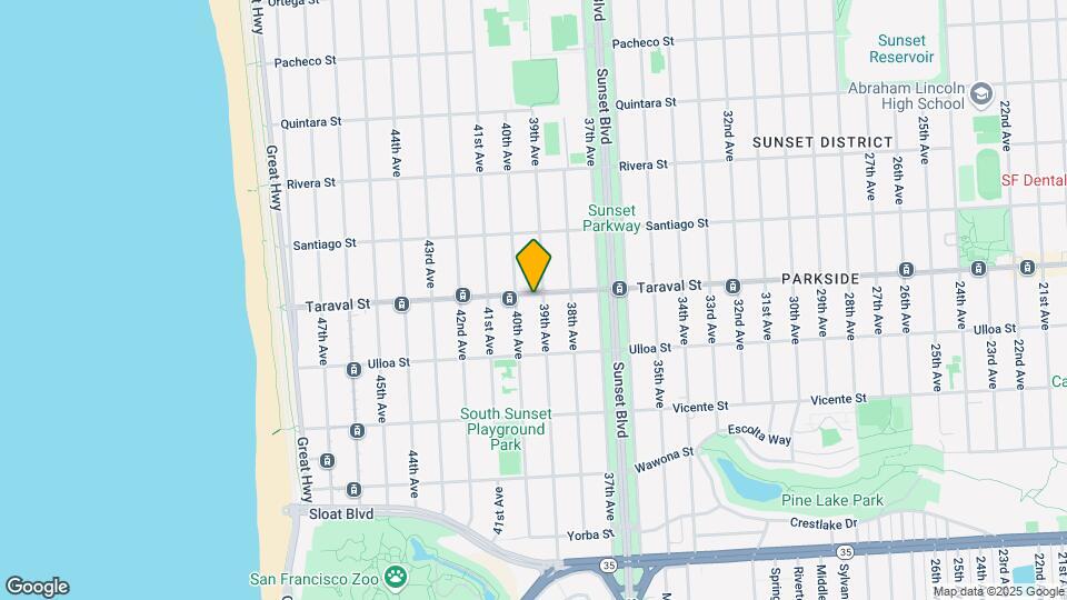 2915 Taraval St Map and Location Details