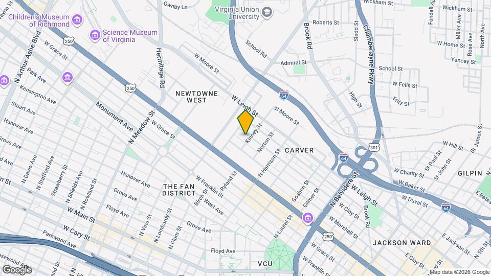 1407 W Clay St Map and Location Details