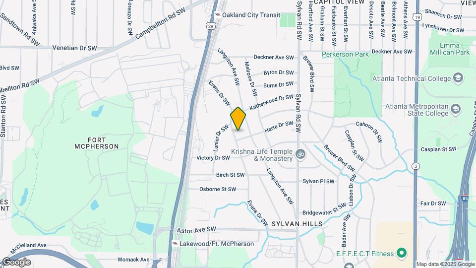 1712 Evans Dr SW Map and Location Details