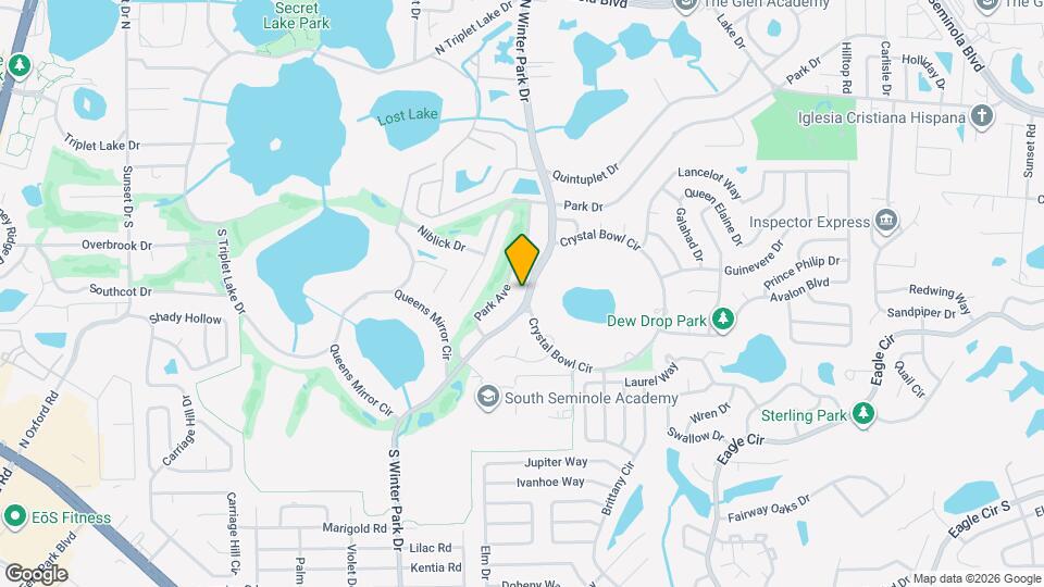 70 S Winter Park Dr Map and Location Details