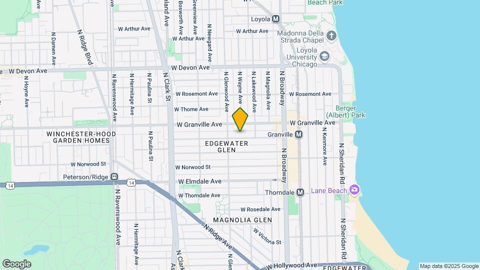 1332 W Hood Ave Map and Location Details