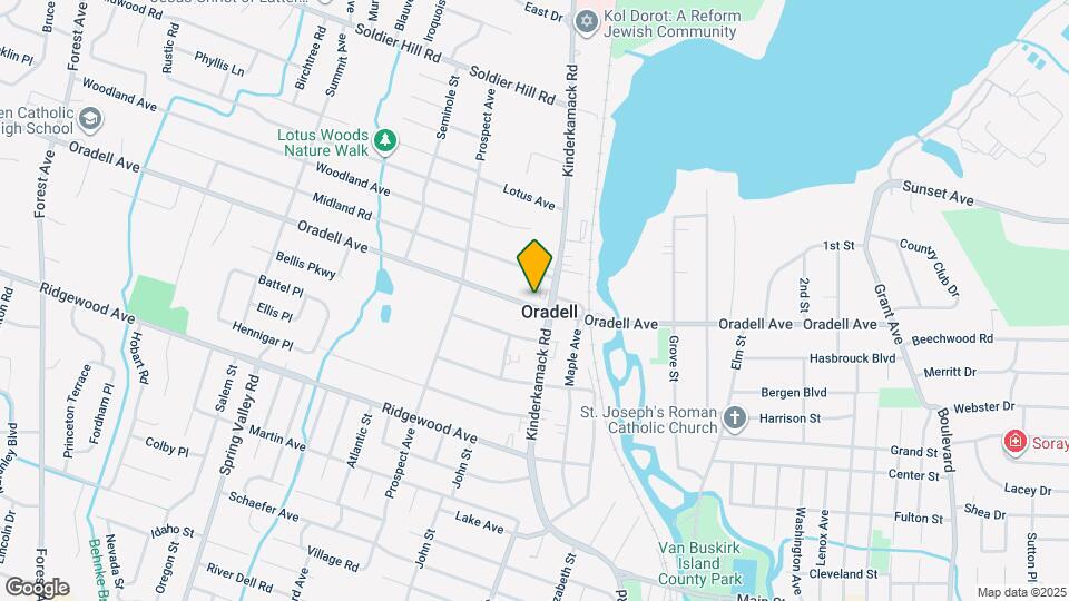 644 Oradell Ave Map and Location Details