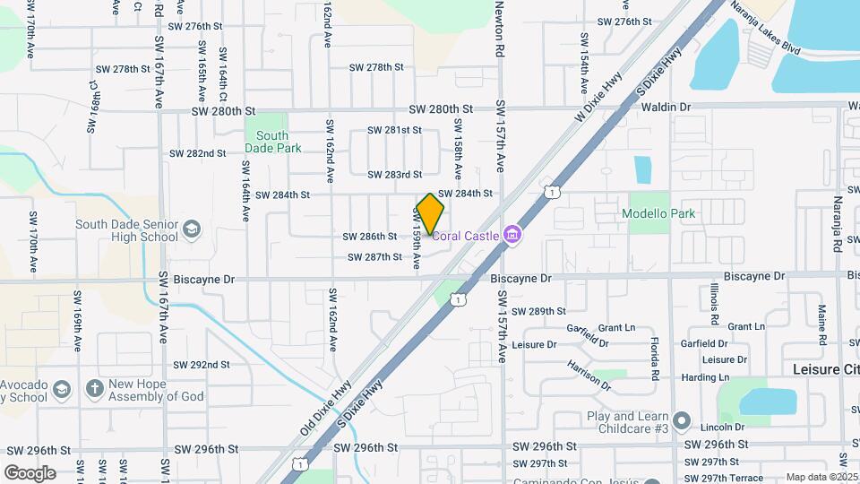15862 SW 286th St Map and Location Details