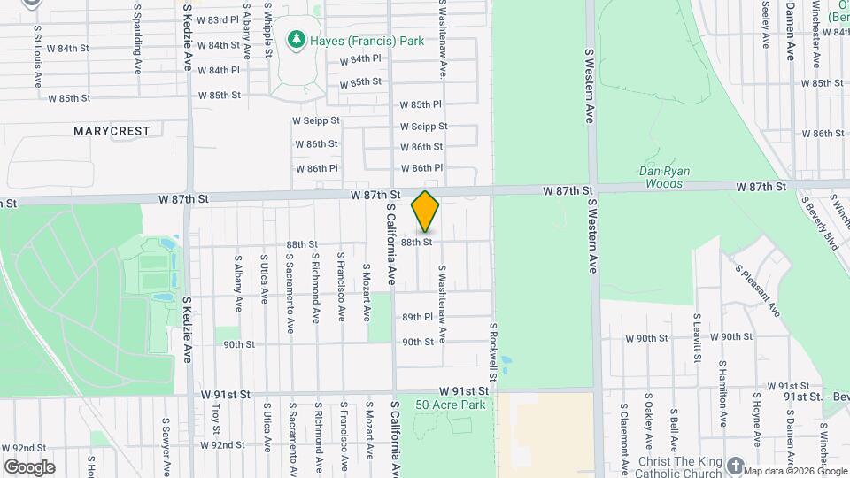 8755 S Fairfield Ave Map and Location Details