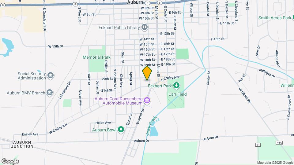 1335 S Jackson St Map and Location Details