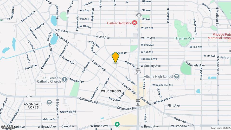 513 Lucille St-Unit -A Map and Location Details