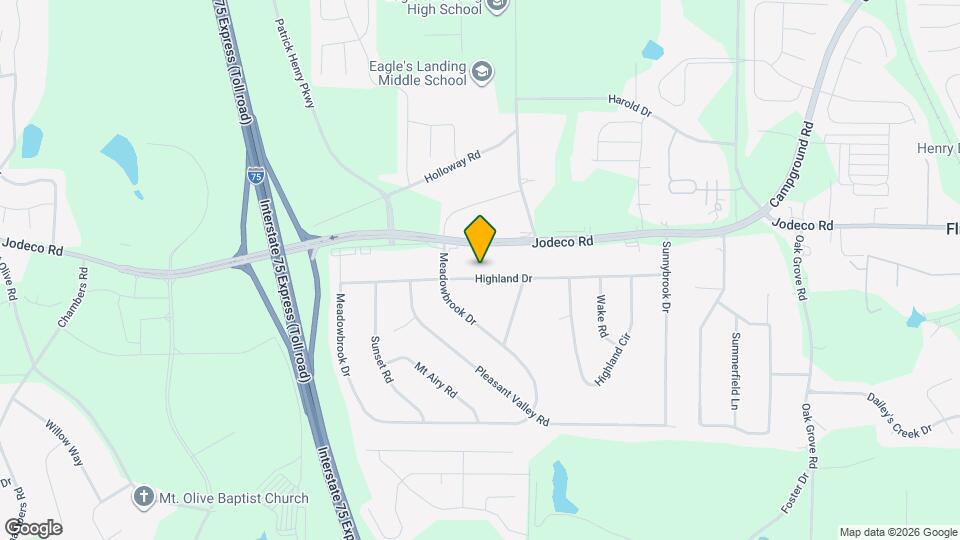 185 Highland Dr Map and Location Details