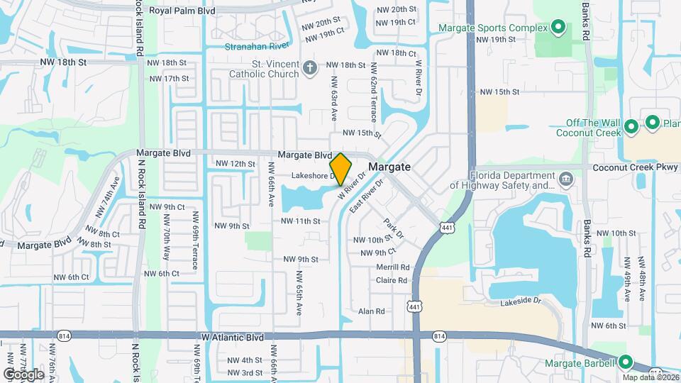 1231 W River Dr Map and Location Details