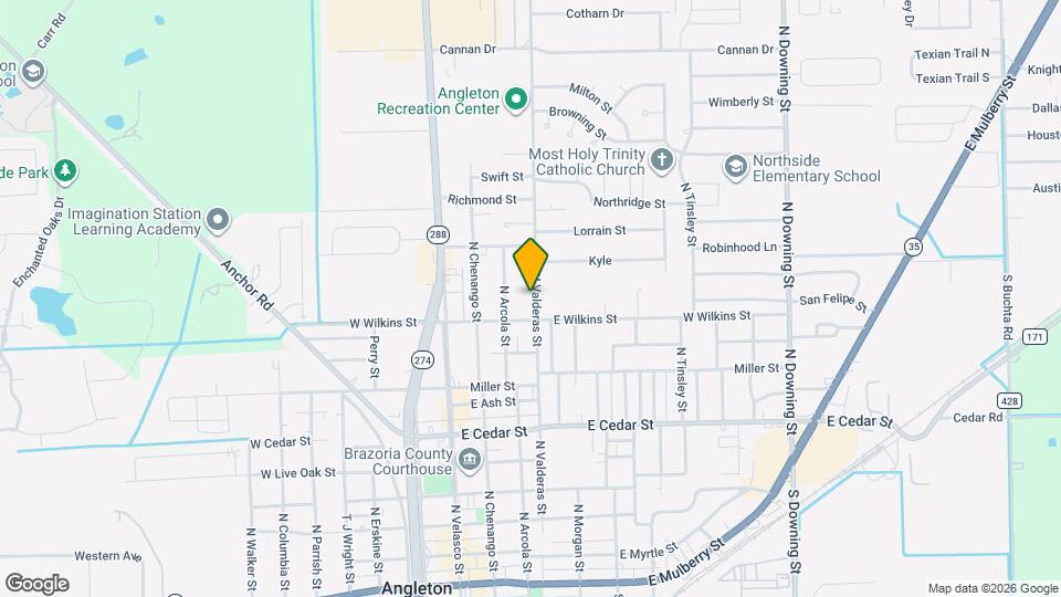 1011 N Valderas St Map and Location Details