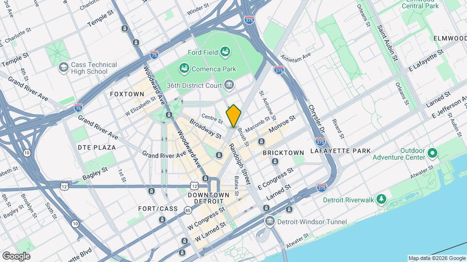 330 Gratiot Ave, Unit 35 Map and Location Details