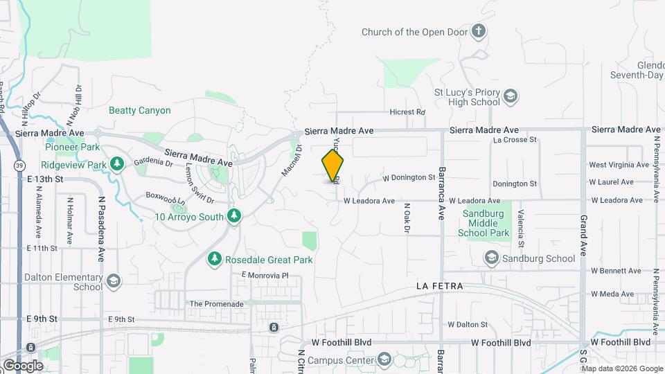 535 N Yucca Ridge Rd, Unit ADU Map and Location Details