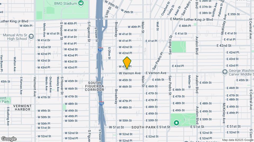 205-207 W Vernon Ave Map and Location Details