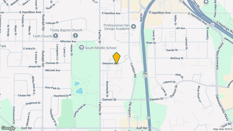 Fairfax Park Map and Location Details