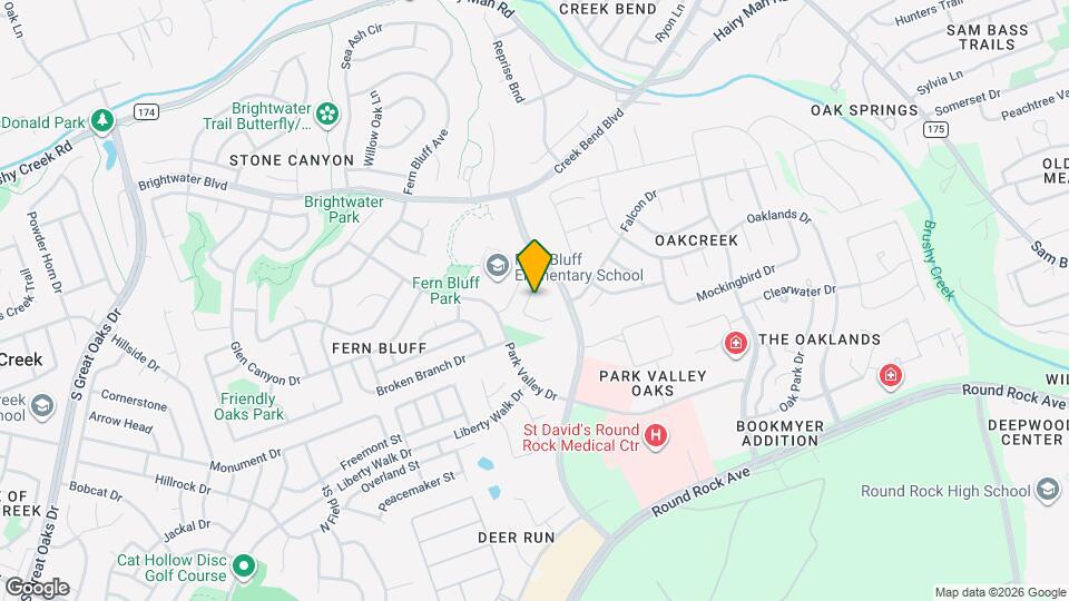 2412 Cloud Peak Ln Map and Location Details