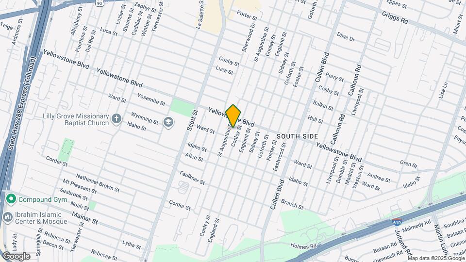 4011 Ward St Map and Location Details