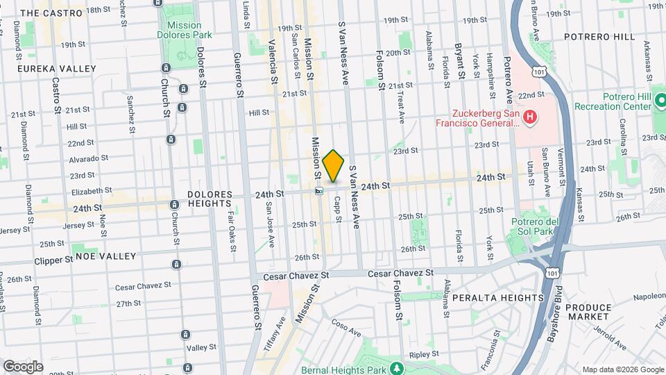 Capp Street Map and Location Details