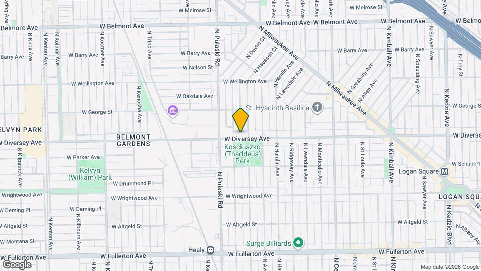 3914 W Diversey Ave Map and Location Details