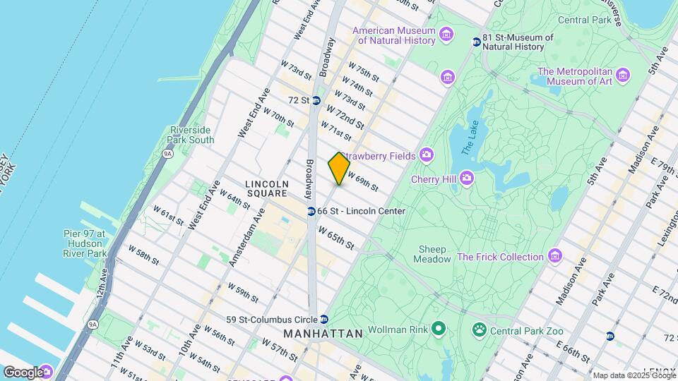 74 W 68th St, Unit Central Park Spectacular Map and Location Details