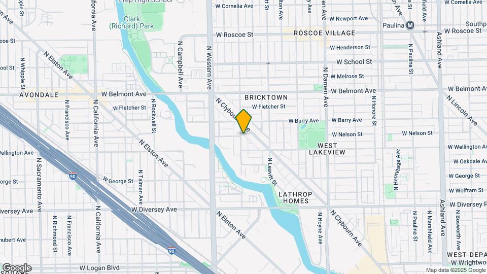 3025 N Oakley Ave Map and Location Details