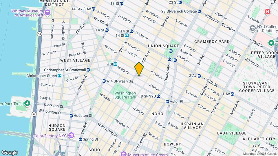 3 E 9th St Map and Location Details