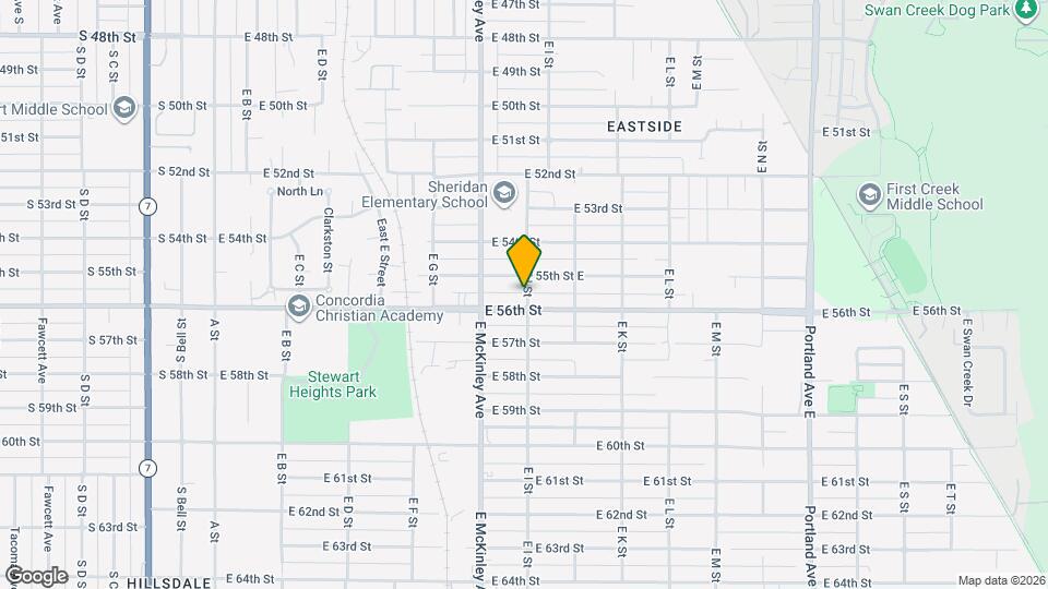 5514 E I St Map and Location Details