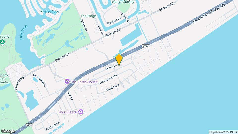 13638 Pirates Beach Blvd Map and Location Details